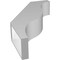 Ekena Millwork 5 1/2-in. W x 20-in. D x 32-in. H Funston Architectural Grade PVC Knee Brace BRCP055X20X32FST - alternate 3